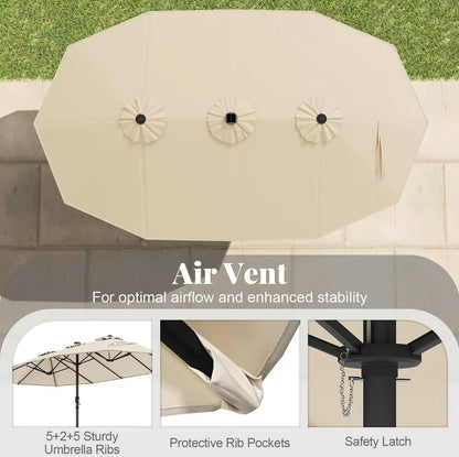 HIGHLAND OUTDOOR LED PATIO UMBRELLA